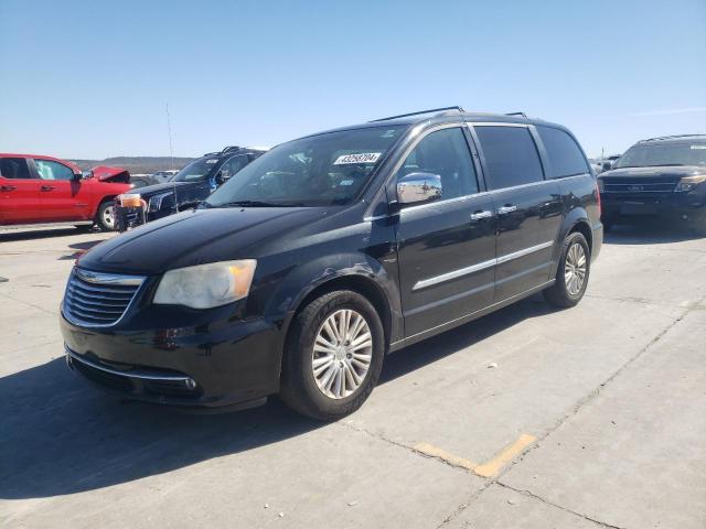 2C4RC1CG6DR607156 - 2013 CHRYSLER TOWN & COU TOURING L BLACK photo 1