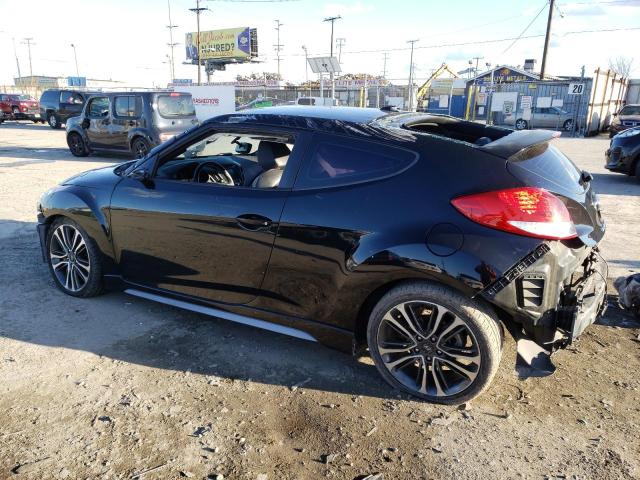 KMHTC6AE9GU256072 - 2016 HYUNDAI VELOSTER TURBO BLACK photo 2