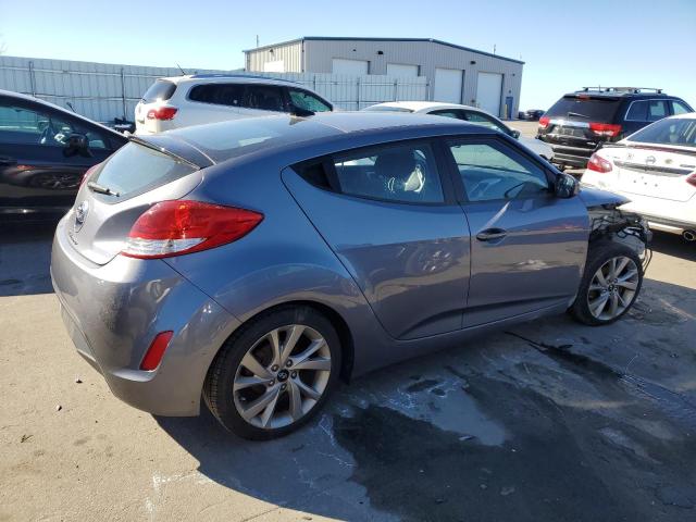 KMHTC6AD0HU315115 - 2017 HYUNDAI VELOSTER SILVER photo 3