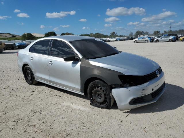 3VW2K7AJ1CM351095 - 2012 VOLKSWAGEN JETTA BASE SILVER photo 4