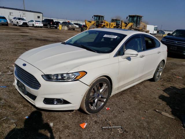 3FA6P0K98DR278030 - 2013 FORD FUSION TITANIUM WHITE photo 1