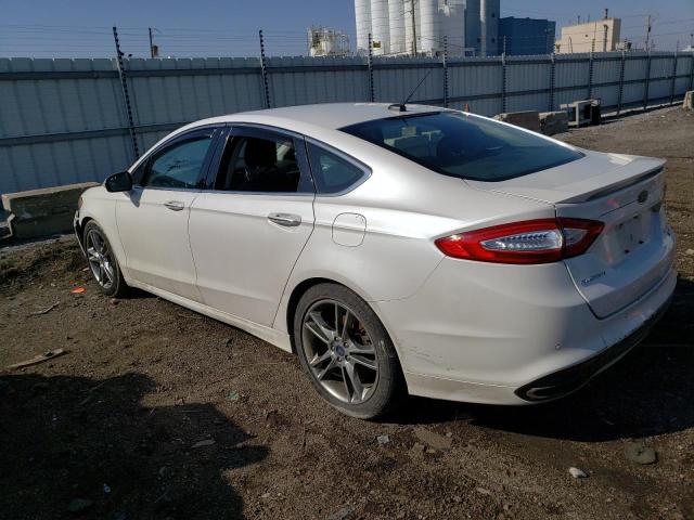 3FA6P0K98DR278030 - 2013 FORD FUSION TITANIUM WHITE photo 2