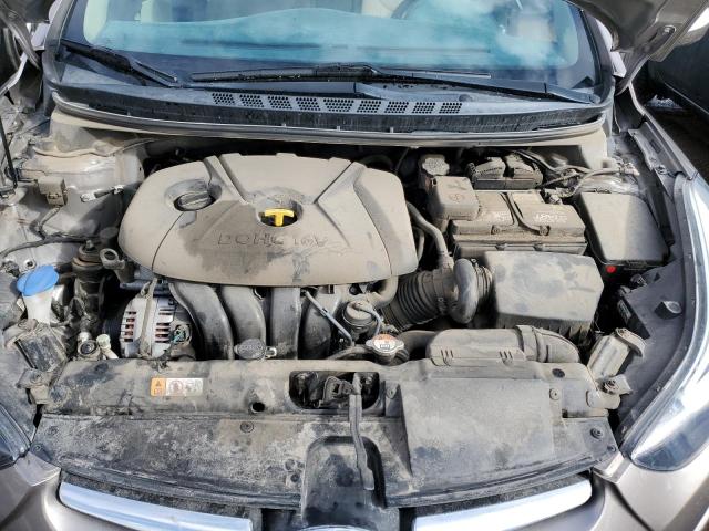 5NPDH4AE6FH607978 - 2015 HYUNDAI ELANTRA SE GRAY photo 11