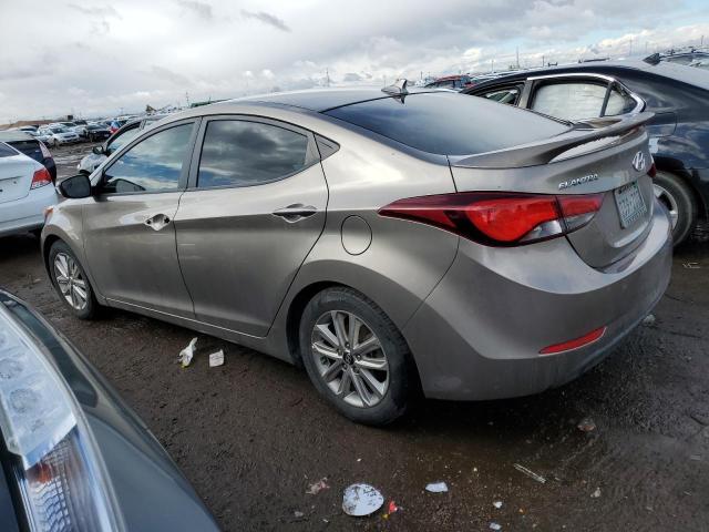 5NPDH4AE6FH607978 - 2015 HYUNDAI ELANTRA SE GRAY photo 2