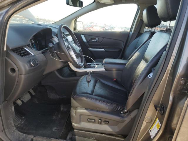 2FMDK4JC8EBB14647 - 2014 FORD EDGE SEL GRAY photo 7