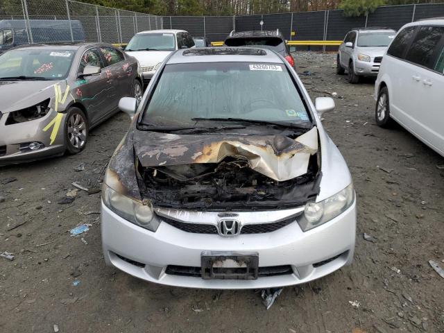 2HGFA16939H350963 - 2009 HONDA CIVIC EXL SILVER photo 5