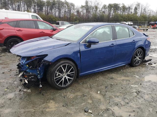 4T1T11AK8PU126606 - 2023 TOYOTA CAMRY SE NIGHT SHADE BLUE photo 1
