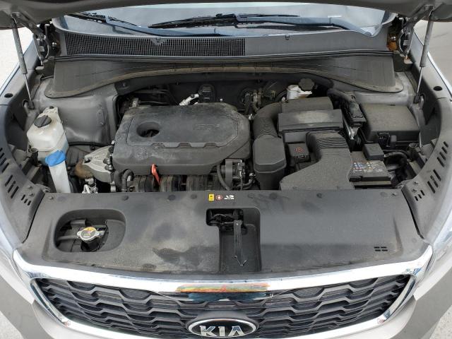 5XYPG4A38KG456187 - 2019 KIA SORENTO L SILVER photo 12