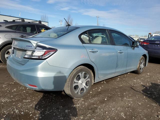 19XFB4F21DE201715 - 2013 HONDA CIVIC HYBRID BLUE photo 3