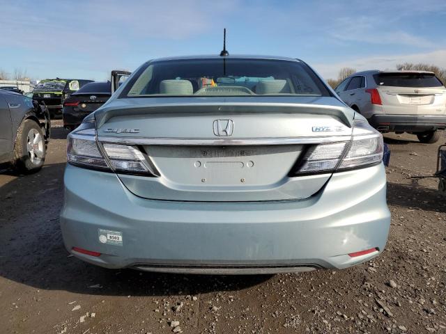 19XFB4F21DE201715 - 2013 HONDA CIVIC HYBRID BLUE photo 6