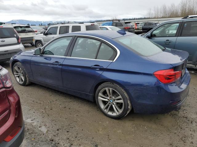 WBA8B9C50JEE83356 - 2018 BMW 330 I BLUE photo 2