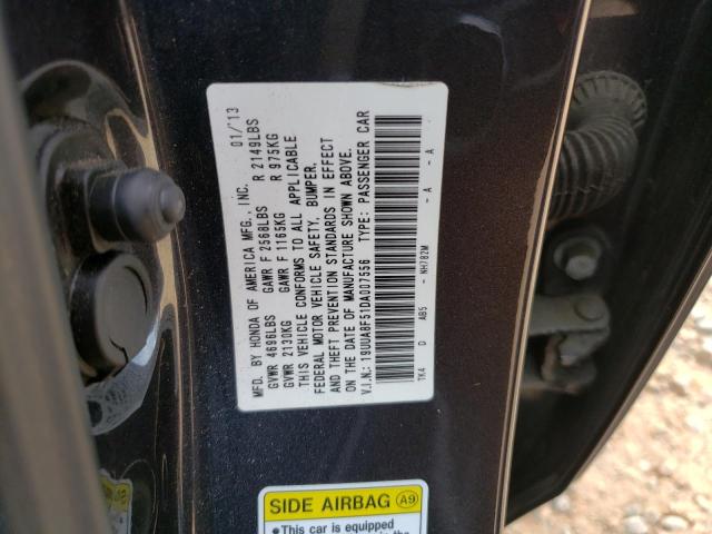19UUA8F51DA007556 - 2013 ACURA TL TECH CHARCOAL photo 13