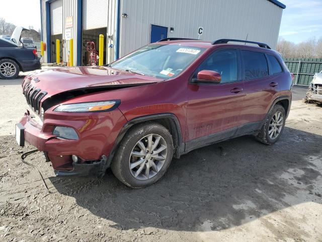 1C4PJLCB6JD605855 - 2018 JEEP CHEROKEE LATITUDE BURGUNDY photo 1