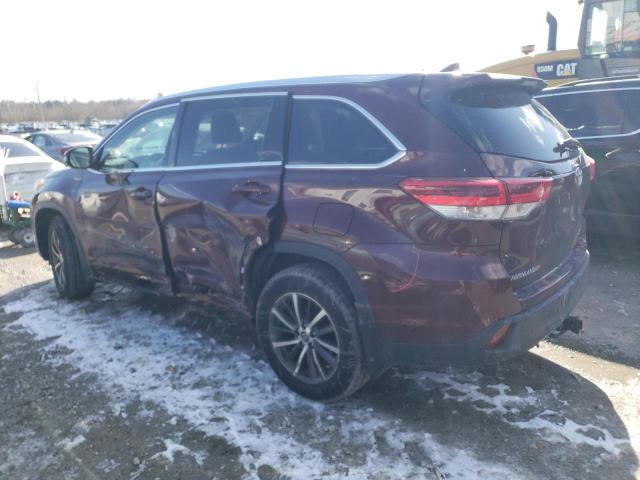 5TDJZRFHXJS851345 - 2018 TOYOTA HIGHLANDER SE BURGUNDY photo 2