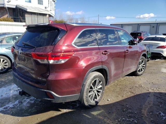 5TDJZRFHXJS851345 - 2018 TOYOTA HIGHLANDER SE BURGUNDY photo 3