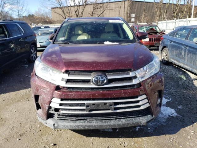 5TDJZRFHXJS851345 - 2018 TOYOTA HIGHLANDER SE BURGUNDY photo 5