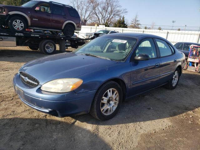 1FAFP52U72G192102 - 2002 FORD TAURUS LX BLUE photo 1