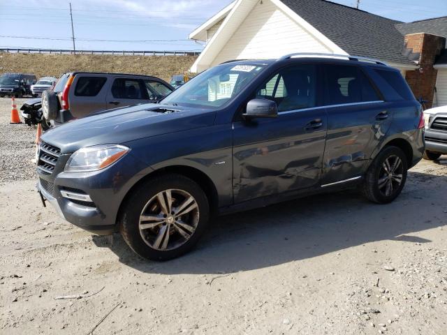 4JGDA5HBXCA033843 - 2012 MERCEDES-BENZ ML 350 4MATIC GRAY photo 1