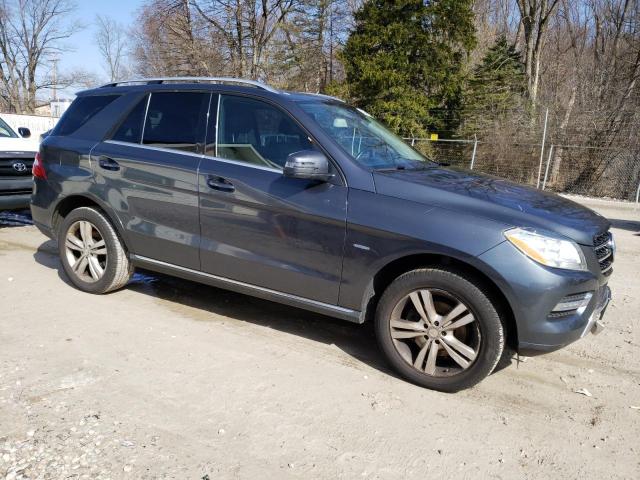 4JGDA5HBXCA033843 - 2012 MERCEDES-BENZ ML 350 4MATIC GRAY photo 4