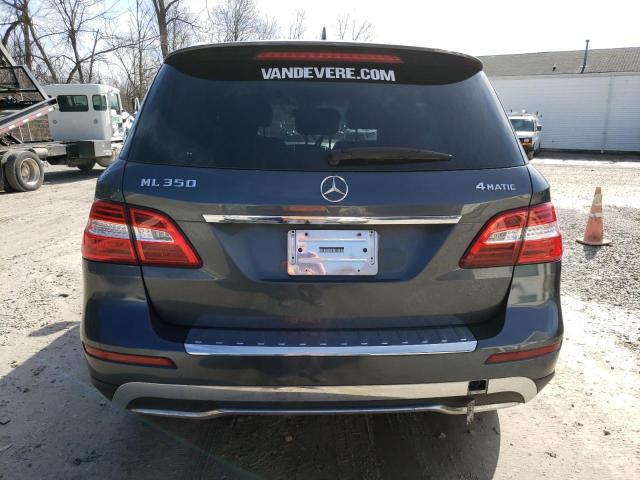 4JGDA5HBXCA033843 - 2012 MERCEDES-BENZ ML 350 4MATIC GRAY photo 6