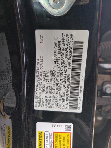 19XFL2H84NE001688 - 2022 HONDA CIVIC SPORT 黑色 照片 13