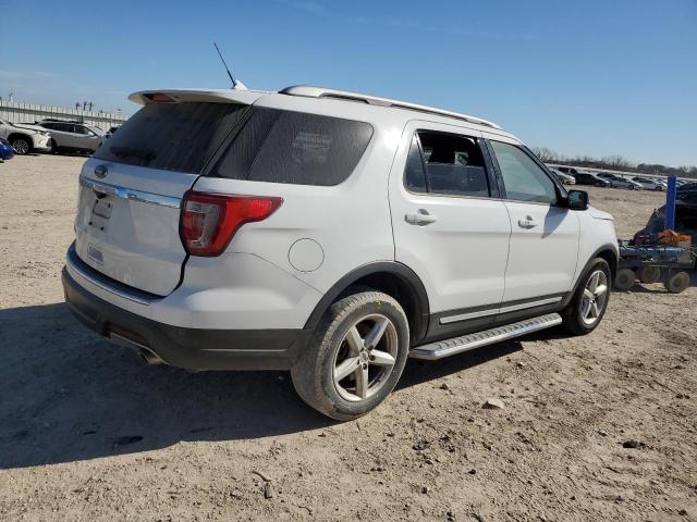 1FM5K7D83JGB07198 - 2018 FORD EXPLORER XLT WHITE photo 3