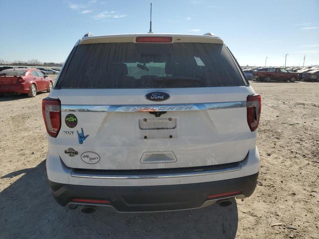 1FM5K7D83JGB07198 - 2018 FORD EXPLORER XLT WHITE photo 6