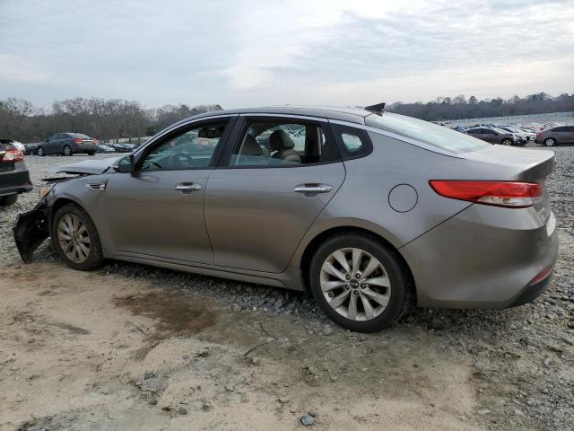 5XXGU4L34GG012614 - 2016 KIA OPTIMA EX GRAY photo 2