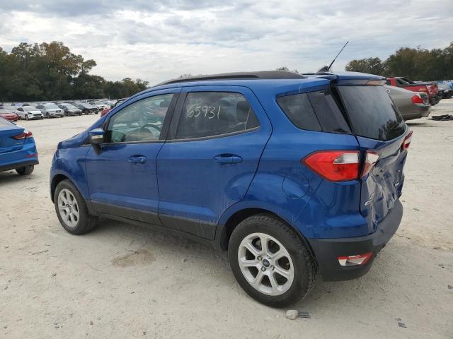 MAJ3S2GE1KC269328 - 2019 FORD ECOSPORT SE BLUE photo 2