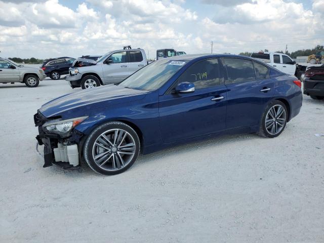 JN1EV7AP8HM732296 - 2017 INFINITI Q50 PREMIUM BLUE photo 1