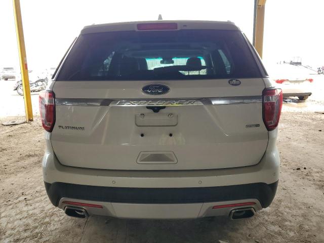 1FM5K8HT6HGA61347 - 2017 FORD EXPLORER PLATINUM WHITE photo 6