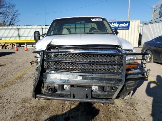 3FTSW31F41MA46487 - 2001 FORD F350 SRW SUPER DUTY WHITE photo 5