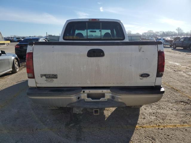 3FTSW31F41MA46487 - 2001 FORD F350 SRW SUPER DUTY WHITE photo 6