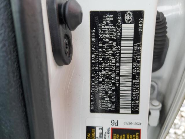 4T1BF1FK1HU404155 - 2017 TOYOTA CAMRY LE WHITE photo 12