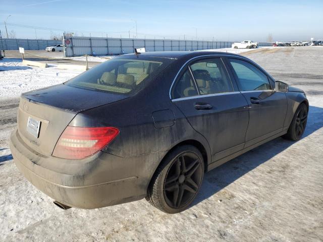 WDDGF8FB3CA686222 - 2012 MERCEDES-BENZ C 250 4MATIC BLACK photo 3