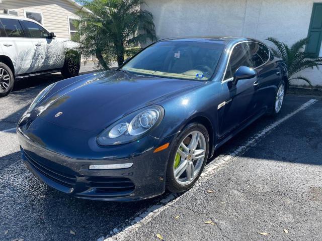 WP0AD2A7XEL044643 - 2014 PORSCHE PANAMERA S HYBRID BLUE photo 2