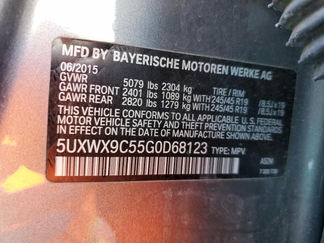 5UXWX9C55G0D68123 - 2016 BMW X3 XDRIVE28I GRAY photo 13