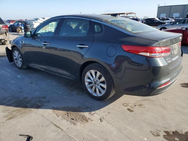 5XXGU4L39GG007604 - 2016 KIA OPTIMA EX GRAY photo 2