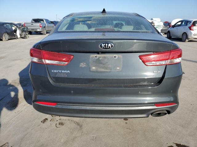 5XXGU4L39GG007604 - 2016 KIA OPTIMA EX GRAY photo 6