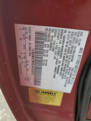 1LNHM81W5XY655075 - 1999 LINCOLN TOWN CAR EXECUTIVE Bordeaux Foto 12