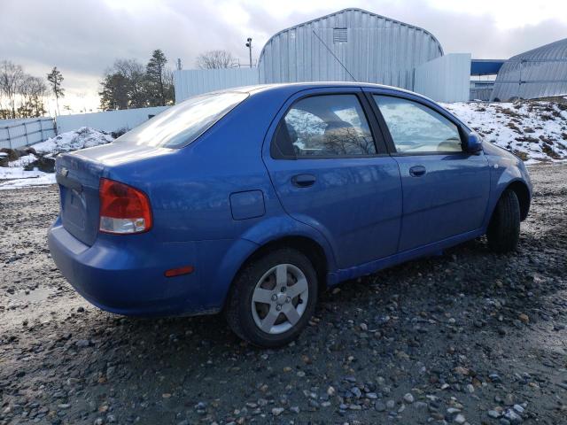 KL1TD52695B423565 - 2005 CHEVROLET AVEO BASE BLUE photo 3