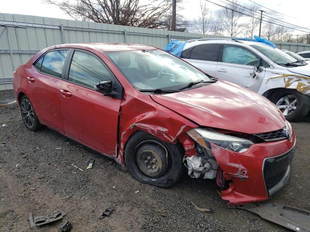 2T1BURHE5GC567788 - 2016 TOYOTA COROLLA L RED photo 4