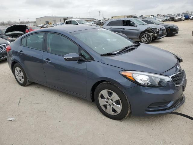 KNAFX4A63G5594559 - 2016 KIA FORTE LX BLUE photo 4