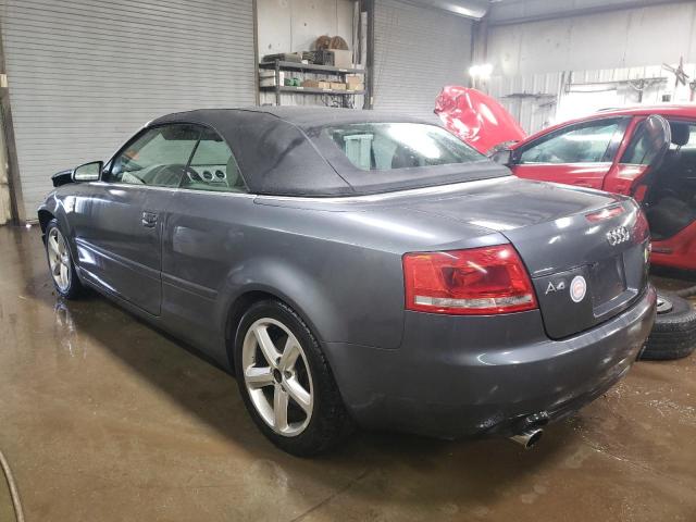 WAUDH48H17K015520 - 2007 AUDI A4 3.2 CABRIOLET QUATTRO GRAY photo 2