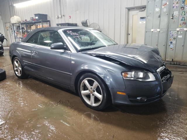 WAUDH48H17K015520 - 2007 AUDI A4 3.2 CABRIOLET QUATTRO GRAY photo 4