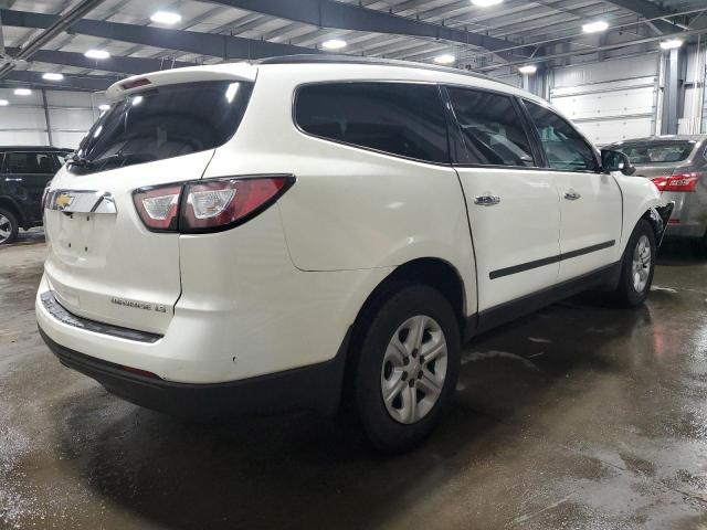 1GNKRFED3FJ255636 - 2015 CHEVROLET TRAVERSE LS WHITE photo 3