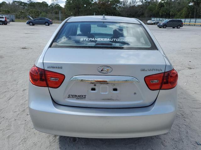 KMHDU4AD0AU898538 - 2010 HYUNDAI ELANTRA BLUE SILVER photo 6