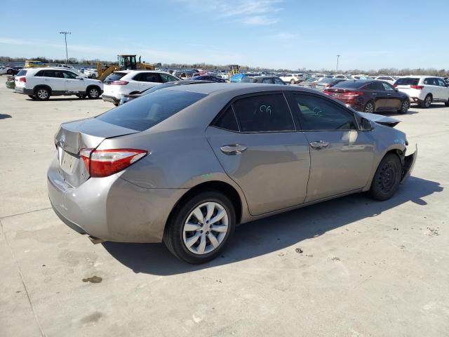 5YFBURHE8GP469502 - 2016 TOYOTA COROLLA L GRAY photo 3