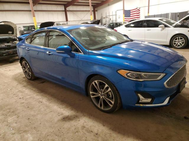 3FA6P0D95LR174395 - 2020 FORD FUSION TITANIUM BLUE photo 4