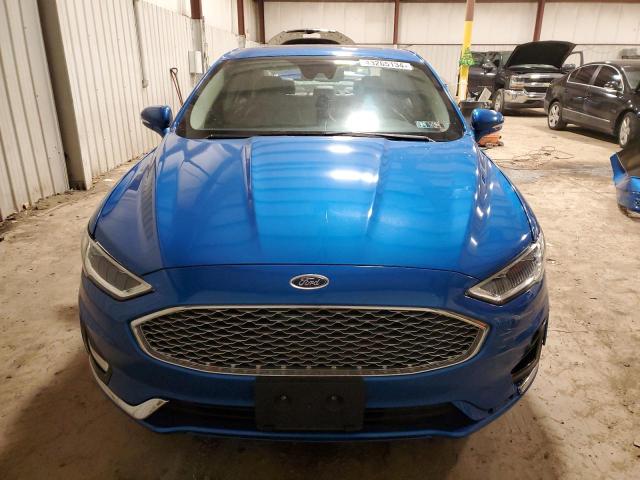 3FA6P0D95LR174395 - 2020 FORD FUSION TITANIUM BLUE photo 5